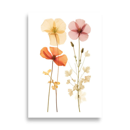 Pressed flowers poster - Posters - EMELART