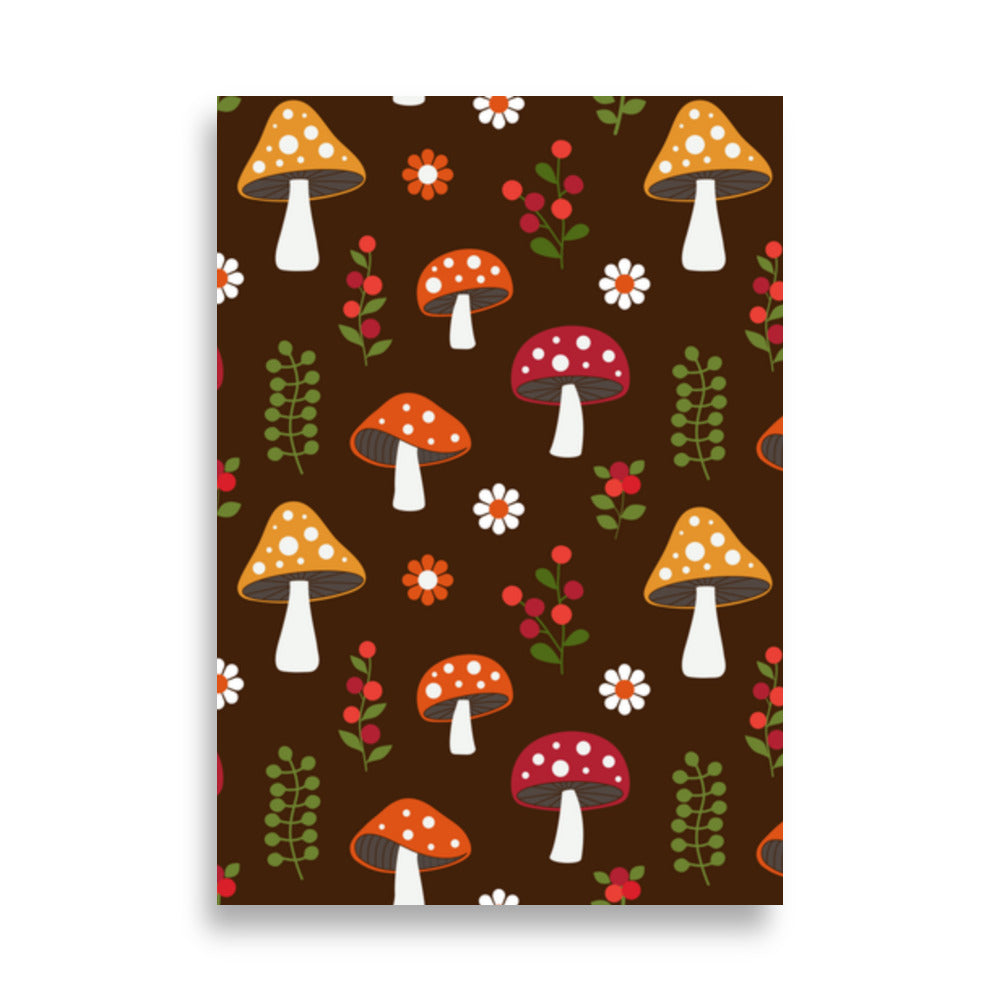 Mushrooms poster - Posters - EMELART