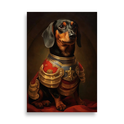 Dachshund majestic painting poster - Posters - EMELART