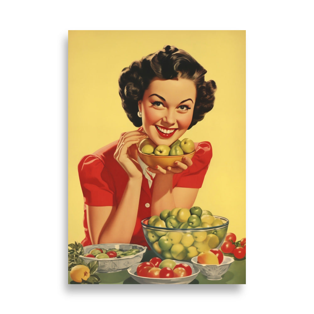 Fruit bowl - Vintage poster - Posters - EMELART