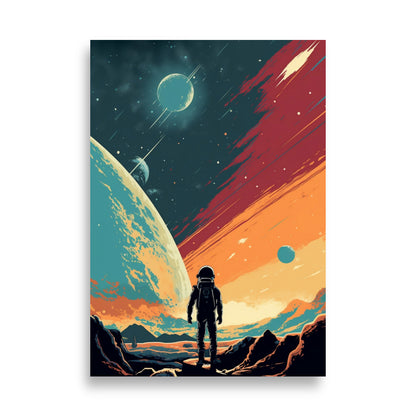 Space illustration poster - Posters - EMELART