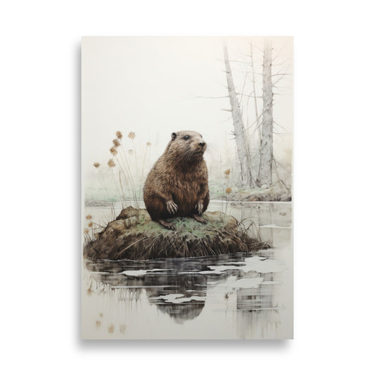 Beaver poster - Posters - EMELART