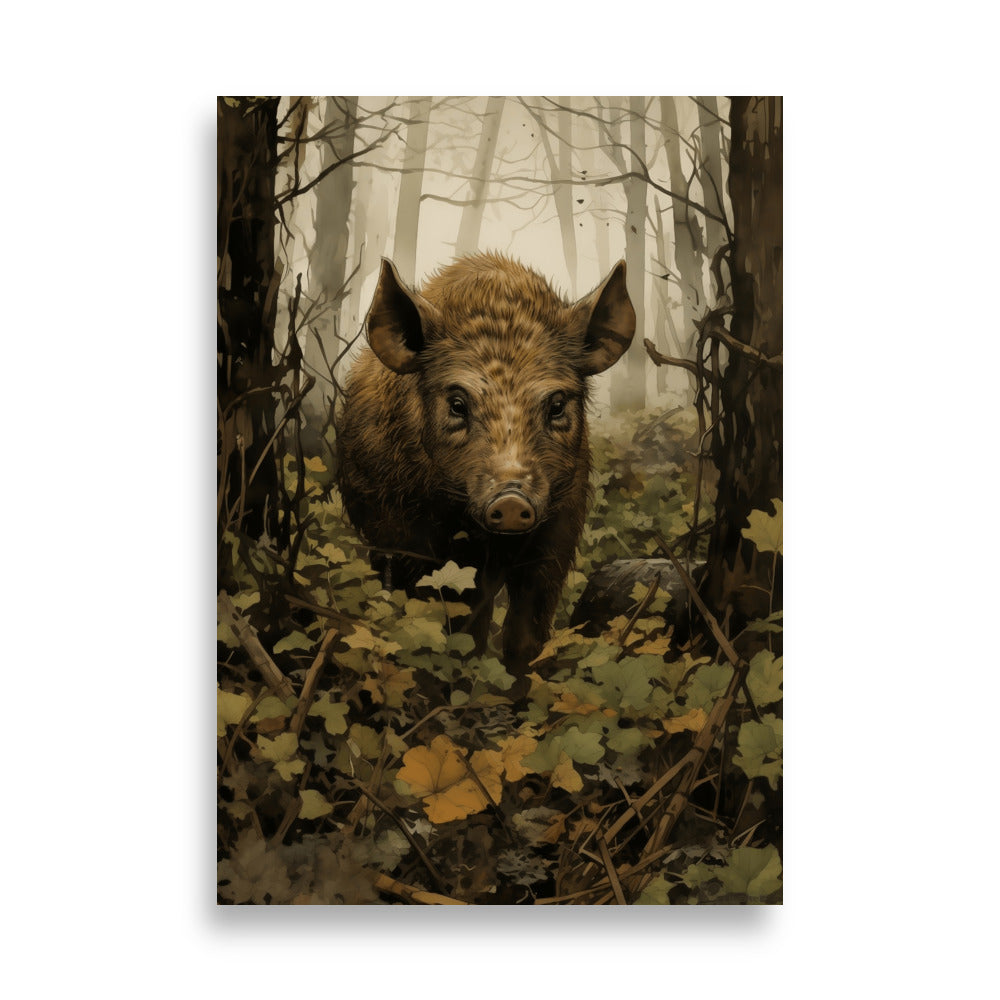 Wild boar poster - Posters - EMELART