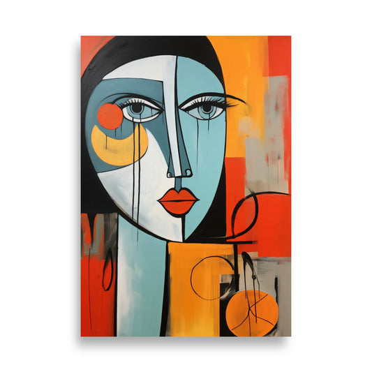 Orange lady poster - Posters - EMELART