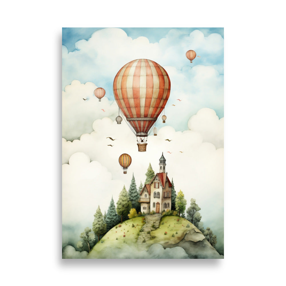 Hot air balloon poster - Posters - EMELART