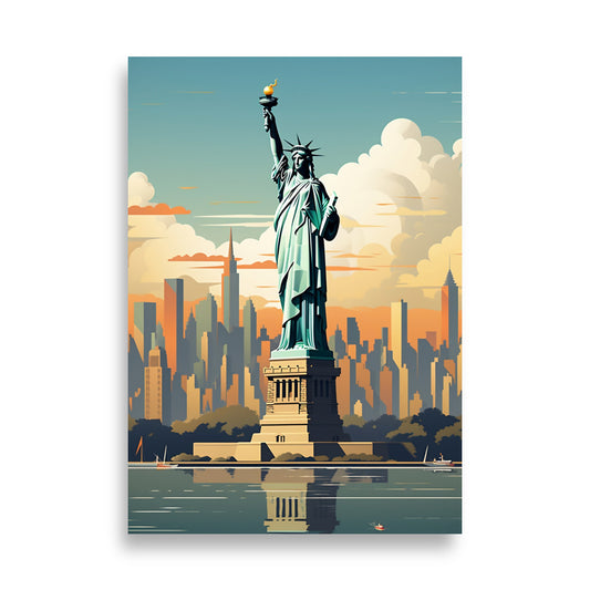 Statue of Liberty - New York poster - Posters - EMELART