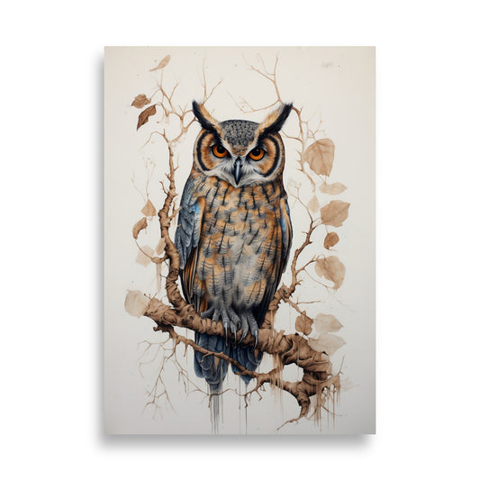 Owl poster - Posters - EMELART