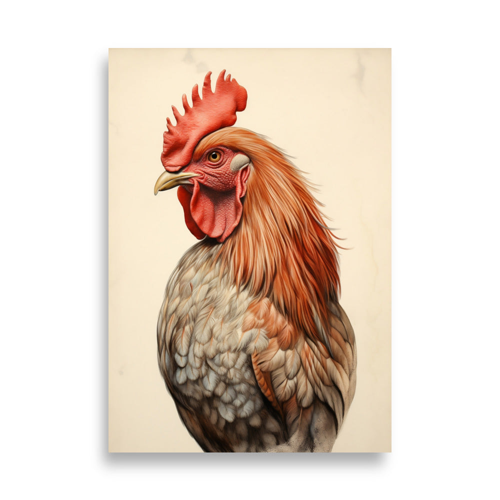 Rooster poster - Posters - EMELART