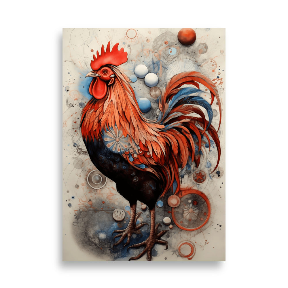 Rooster poster - Posters - EMELART