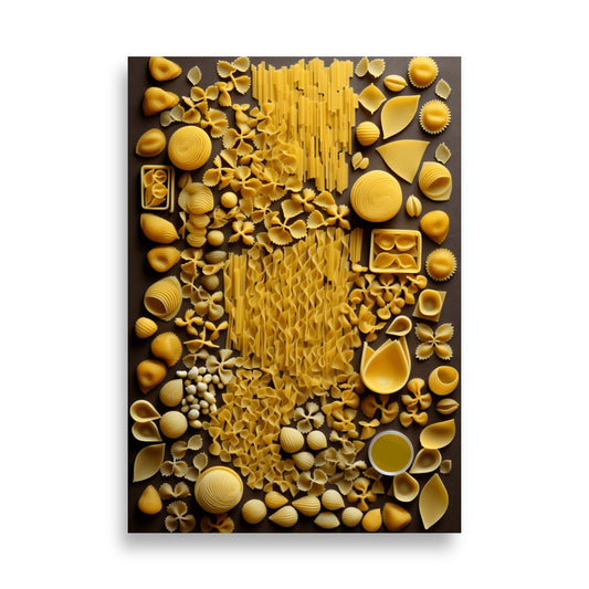 Pasta shapes poster - Posters - EMELART