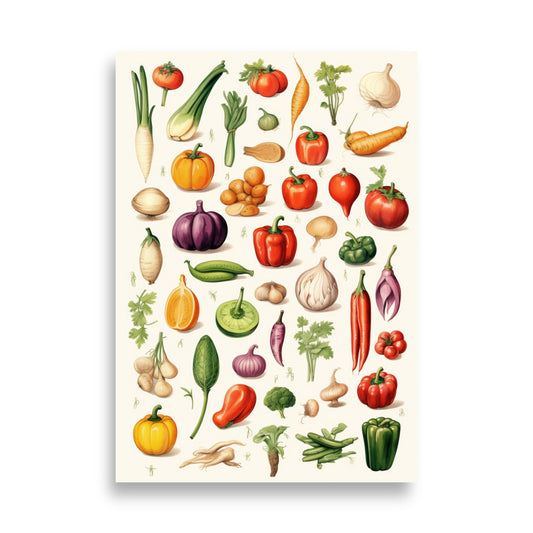 Vegetables poster - Posters - EMELART