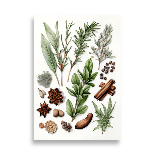 Herbs and spices poster - Posters - EMELART