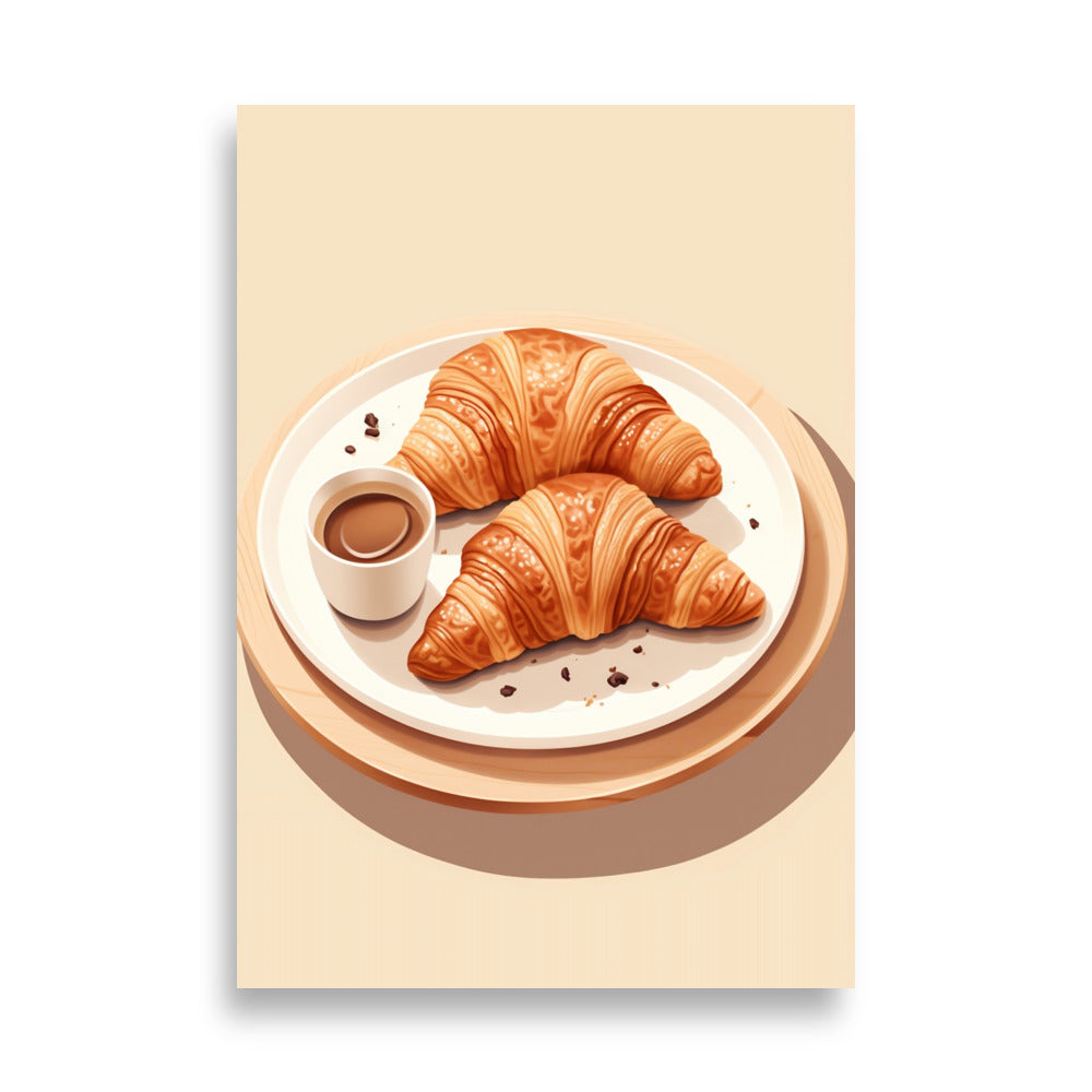 Croissants poster - Posters - EMELART