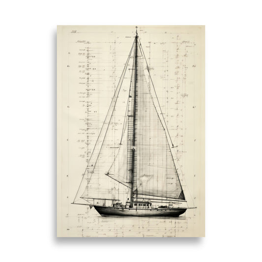 Sailboat poster - Posters - EMELART