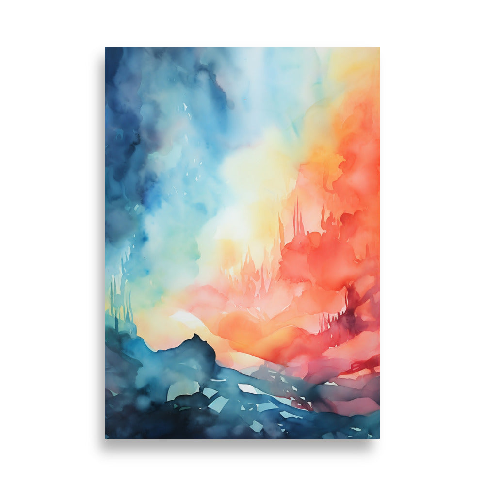 Abstract scenery pastel poster - Posters - EMELART