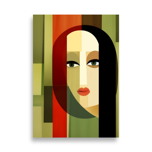 Cubism woman poster - Posters - EMELART