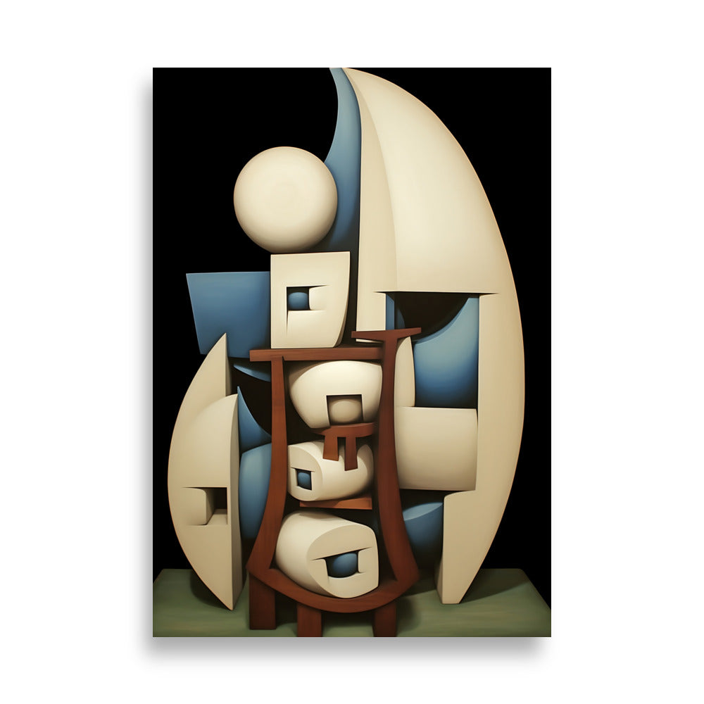 Cubism in 3d poster - Posters - EMELART