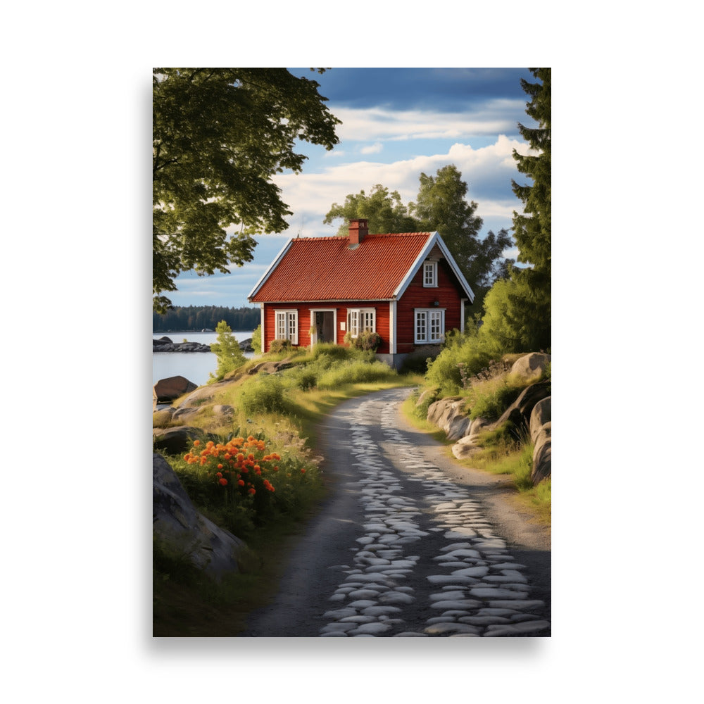 Swedish farmhouse poster - Posters - EMELART