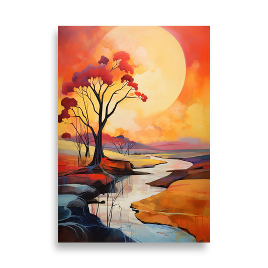 Abstract landscape poster - Posters - EMELART