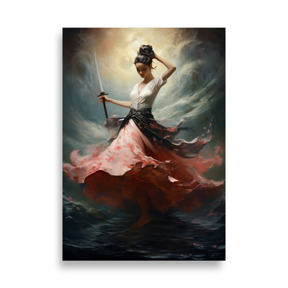 Warrior Ballerina poster - Posters - EMELART