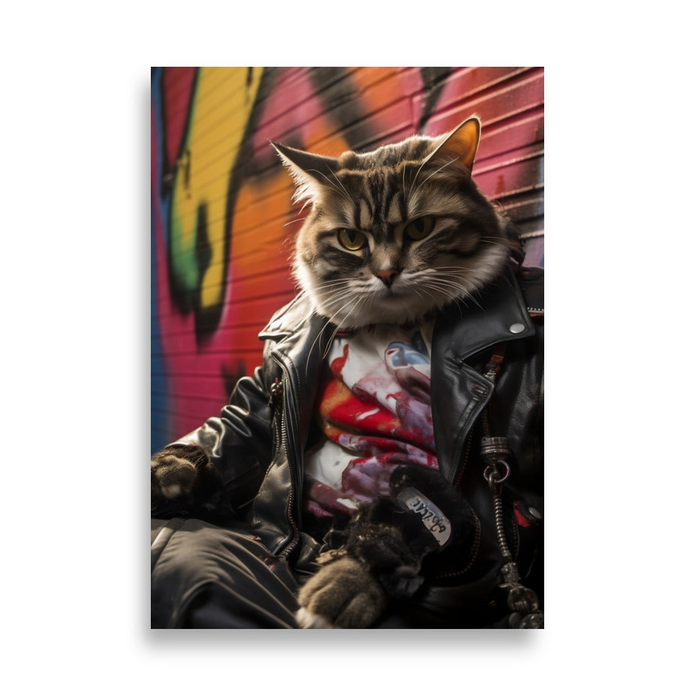 Rebellious Cat poster - Posters - EMELART