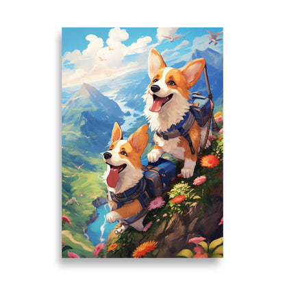 Adventure Corgis poster - Posters - EMELART