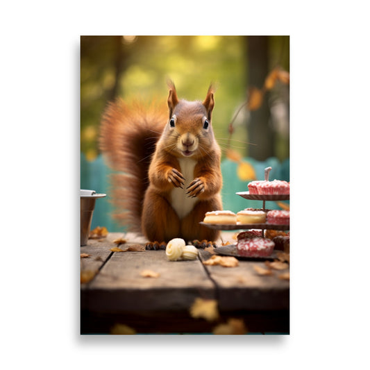 Cheeky Squirrel poster - Posters - EMELART