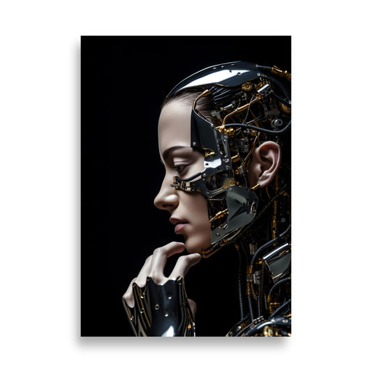 Cyborg girl poster - Posters - EMELART