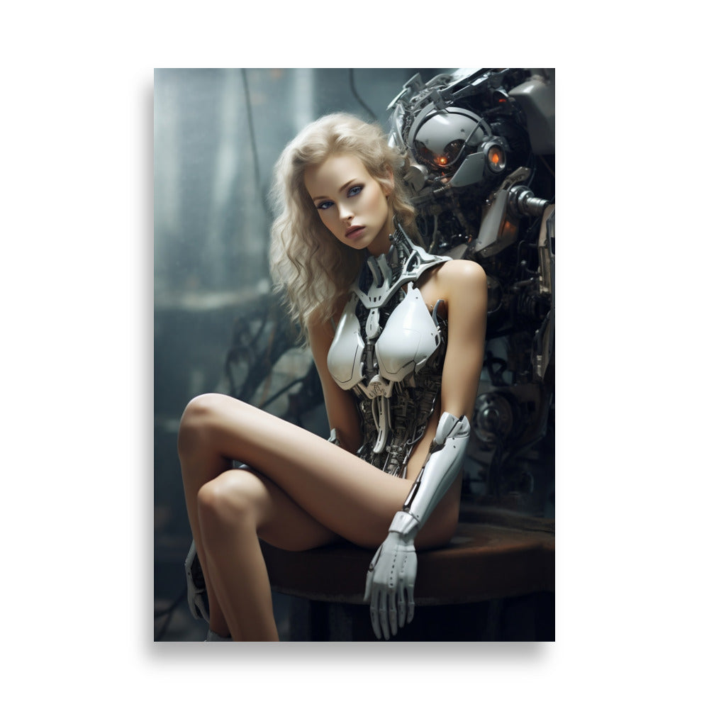 Cyborg girl poster - Posters - EMELART