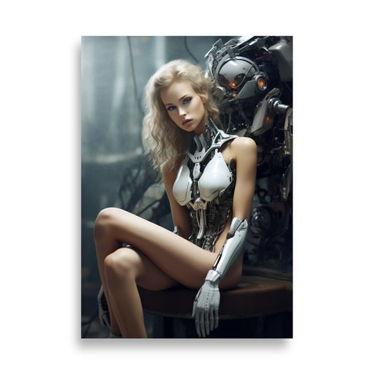 Cyborg girl poster - Posters - EMELART