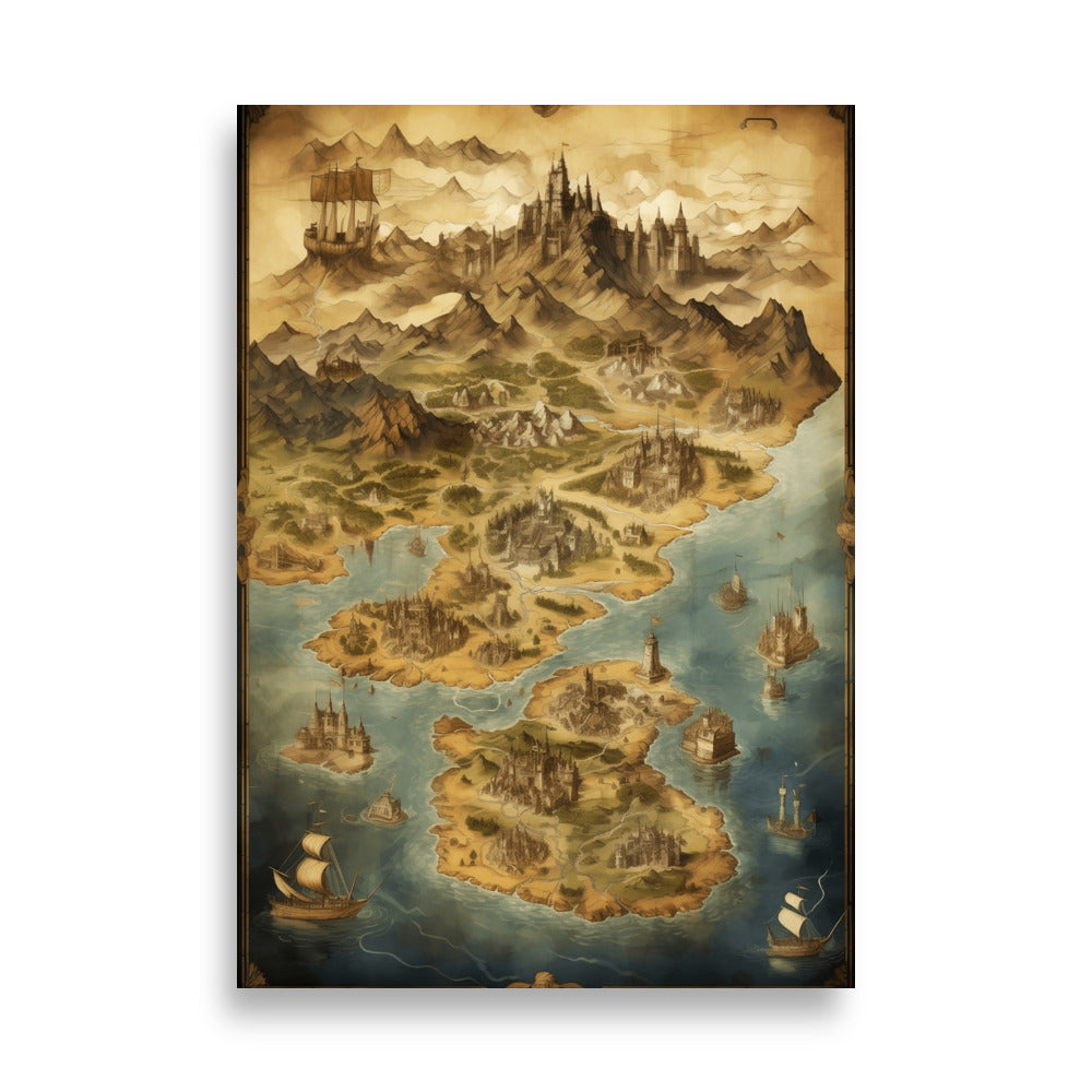 Old map poster - Posters - EMELART