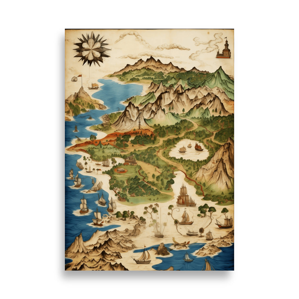 Old map poster - Posters - EMELART