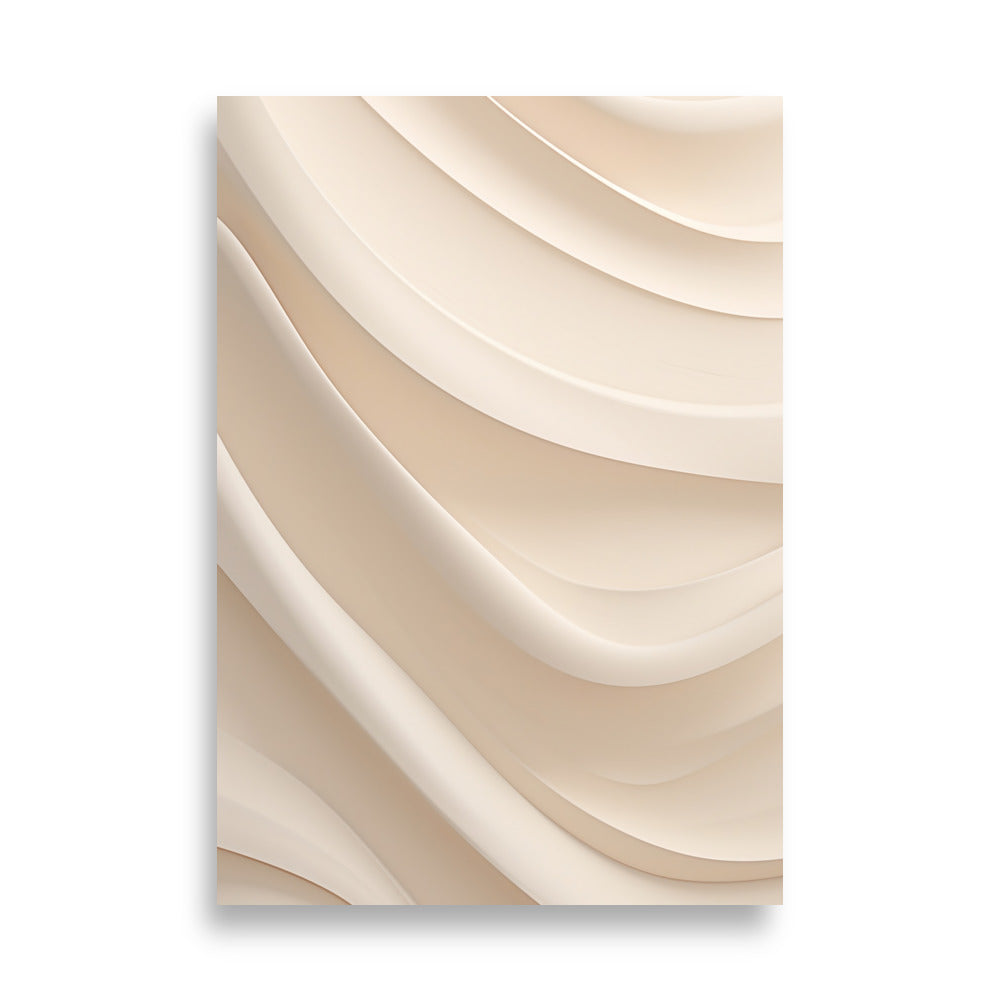 Soft beige lines poster - Posters - EMELART