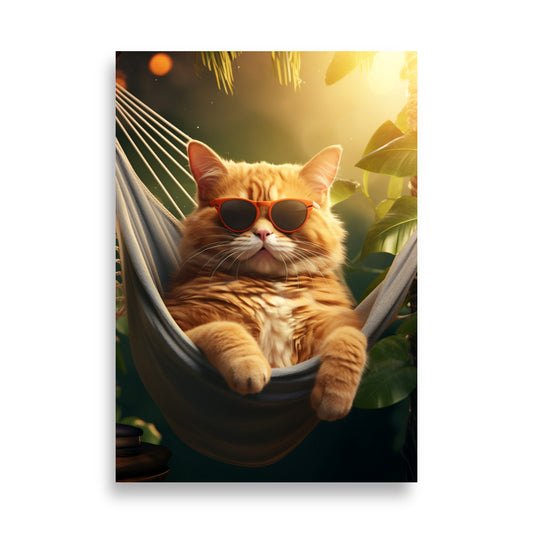 Cat in hammock