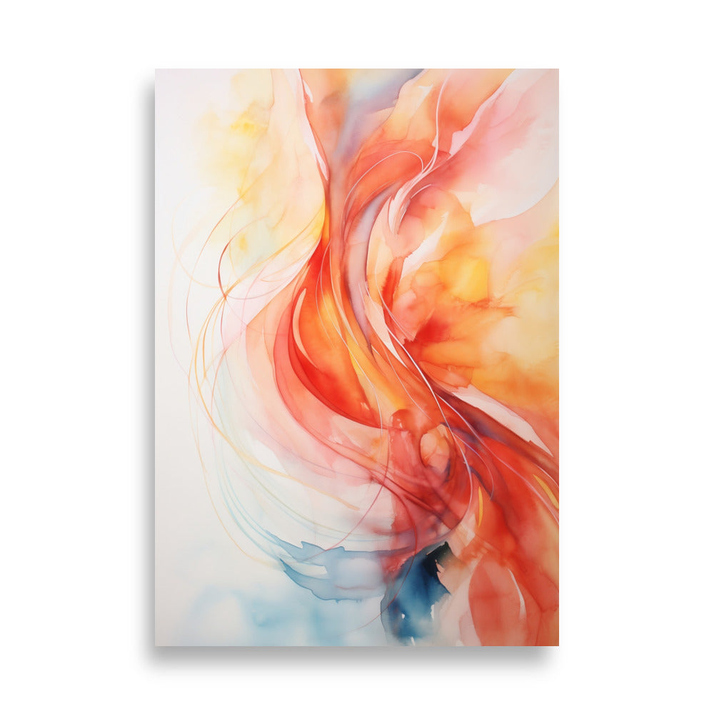 Watercolor flow poster - Posters - EMELART