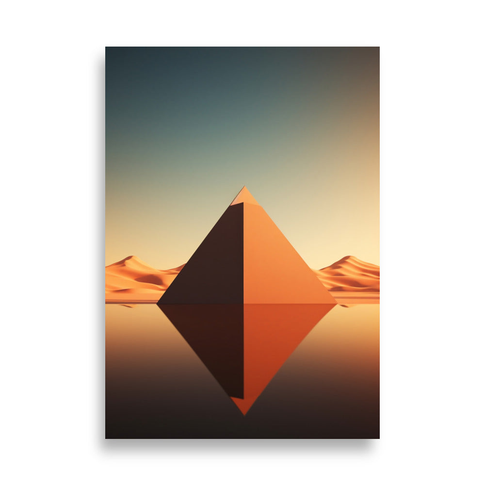 Pyramids minimalistic poster - Posters - EMELART