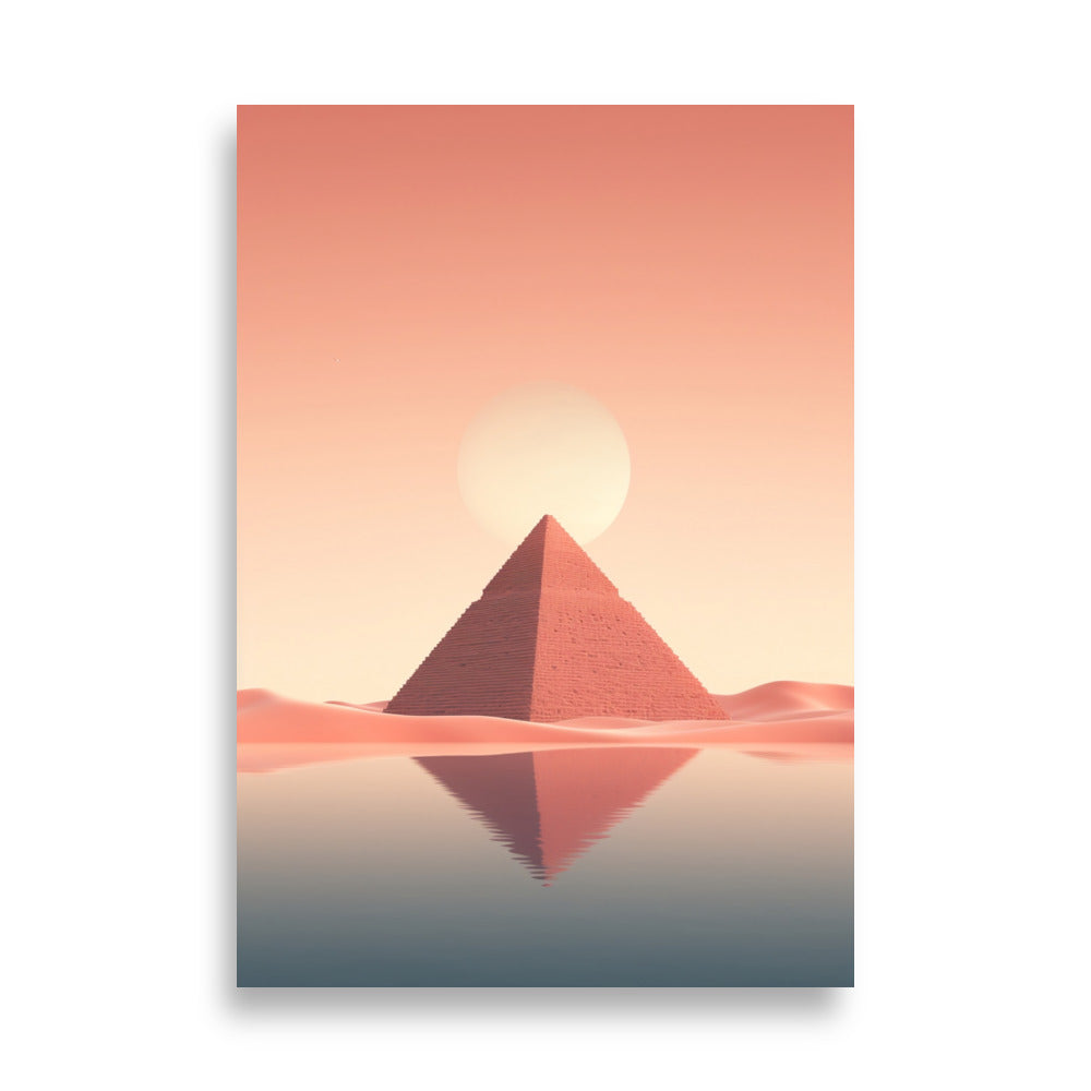 Pyramids minimalistic poster - Posters - EMELART