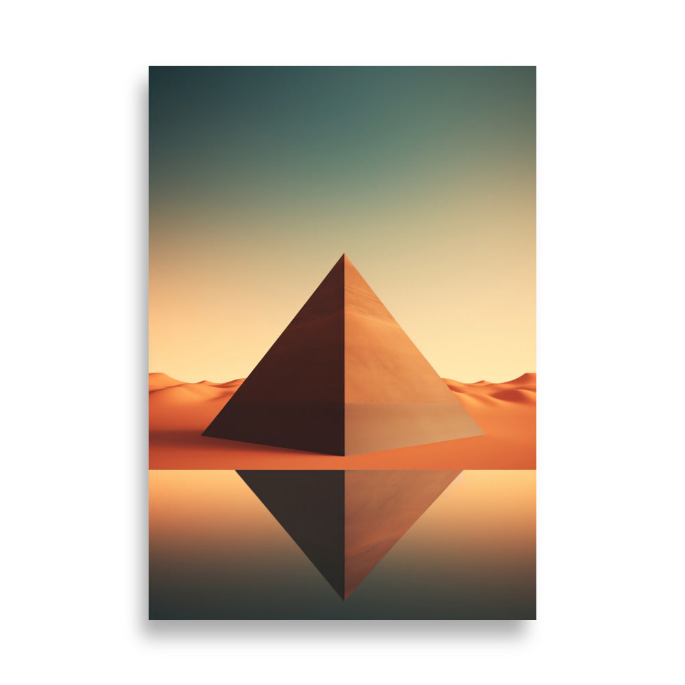 Pyramids minimalistic poster - Posters - EMELART