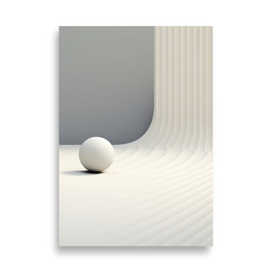 Soft lines with ball poster - Posters - EMELART