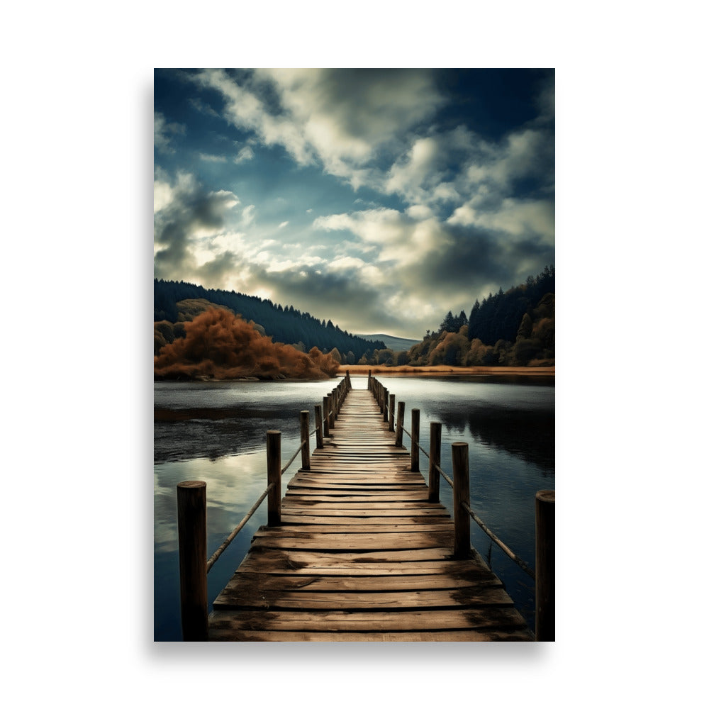 Wooden pier poster - Posters - EMELART