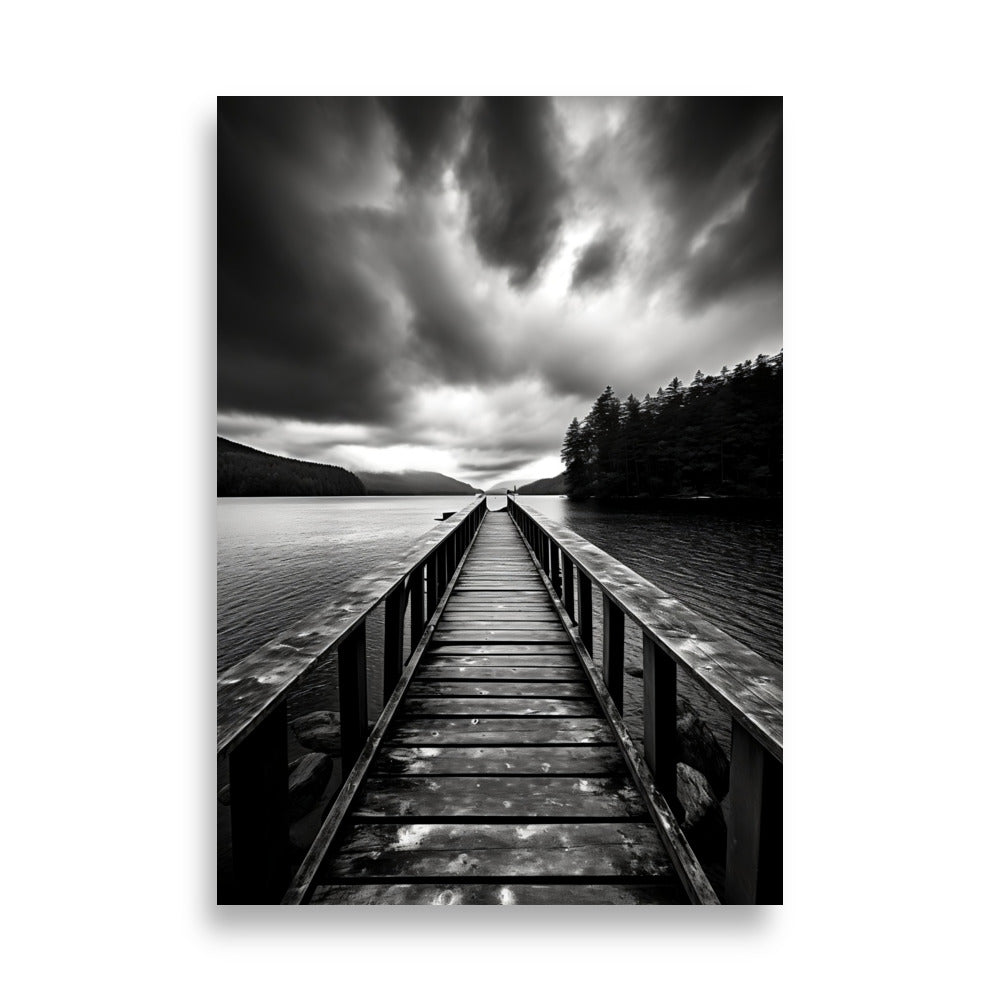 Wooden pier poster - Posters - EMELART