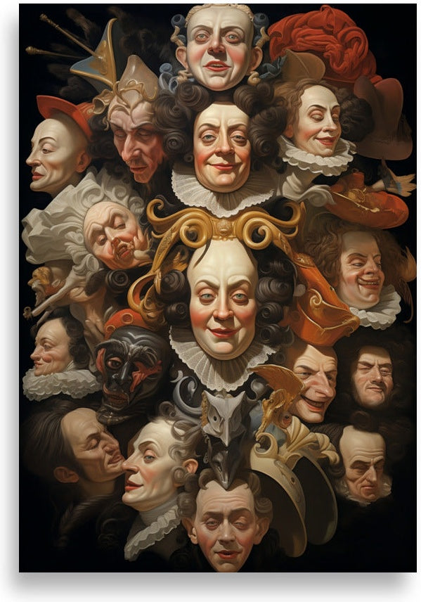 Faces baroque style