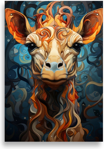 Giraff – Kubistisk och animerad