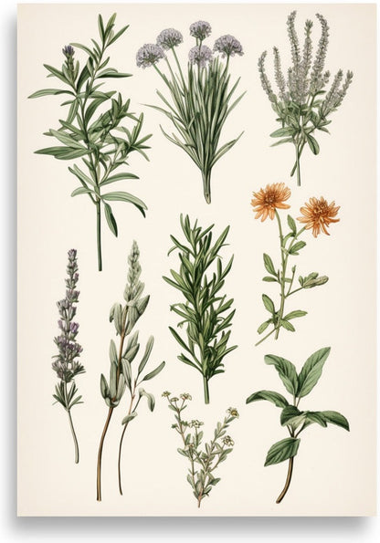 Herbs – Classic herbs on light background
