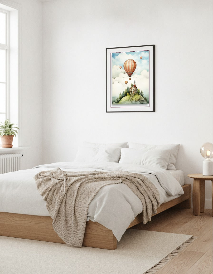Hot air balloon i sovrummet