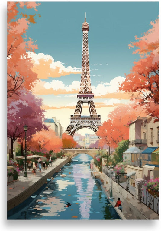 Illustration av Paris – Stilfullt och färgglatt
