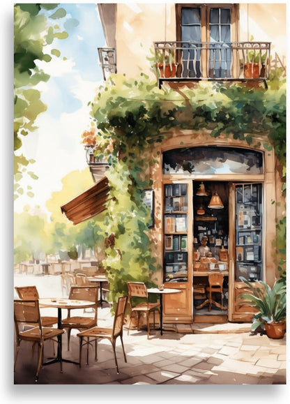 Italian cafe – Illustrated – poster