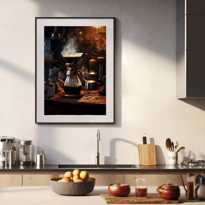 Coffee brewing poster - Posters - EMELART