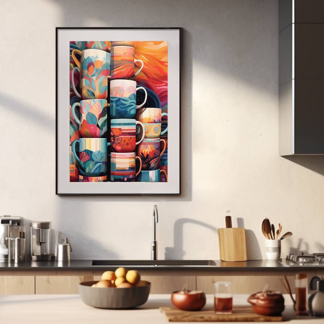 Coffee mugs poster - Posters - EMELART