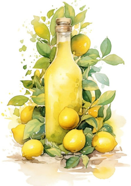 Lemonad – Lemonadflaska med citroner